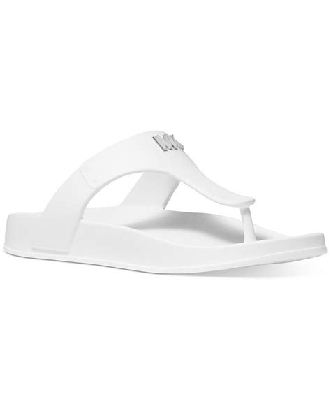 michael kors linsey sandals|MICHAEL Michael Kors Women's Linsey Thong Flat Sandals.